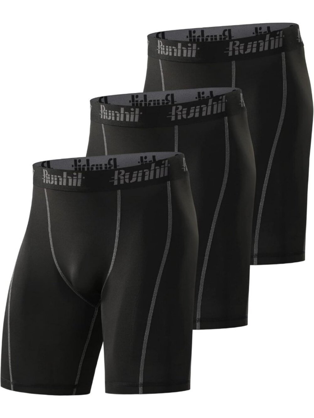 Men's Compression Workout Shorts - Spandex Running Athletic Underwear, Quick-Dry